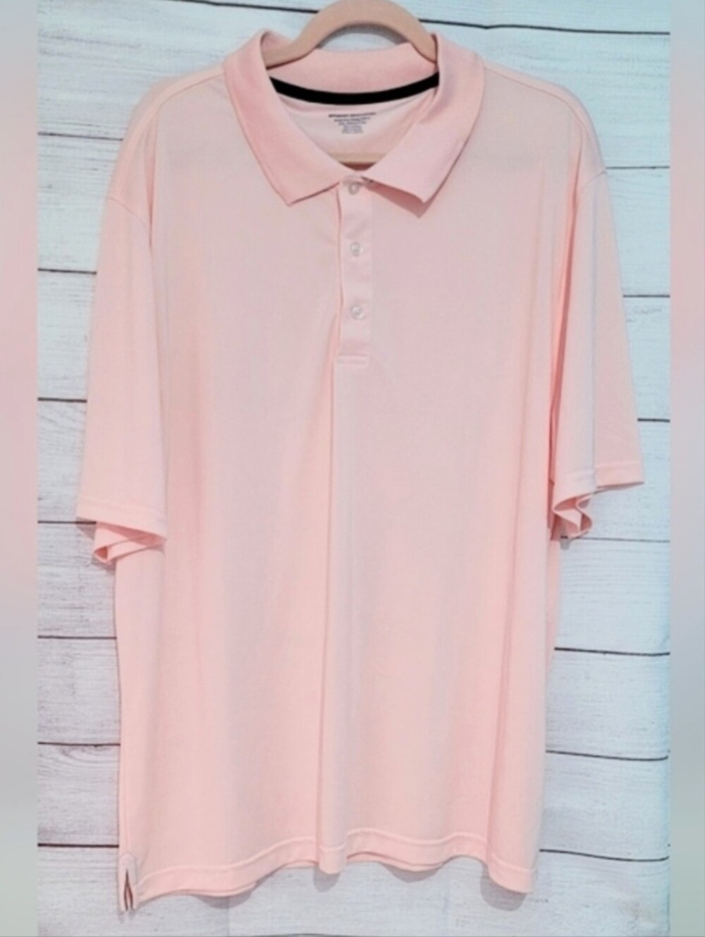 Nwot Amazon Essentials Peach Polo shirt Size XXL